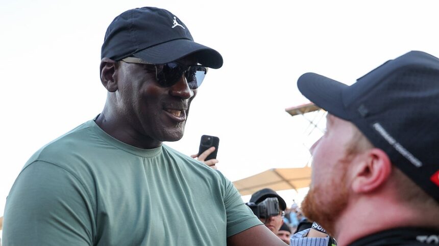 Michael Jordan's NASCAR driver makes history with 3rd straight win to start 2026 season