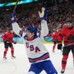 Team USA's Matt Boldy makes incredible goal to put team ahead vs Canada in Olympic gold medal game