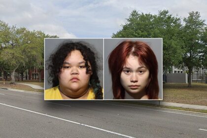 Teens accused of plotting twisted 'blood ritual' school killing giggle in cruiser about glam shot