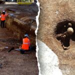 Ancient 'seated' skeletons unearthed beneath modern school site, puzzling archaeologists