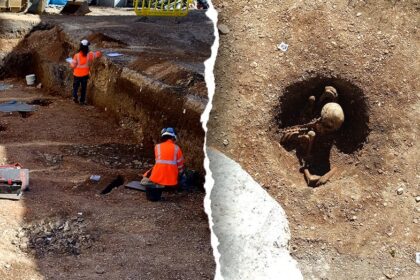 Ancient 'seated' skeletons unearthed beneath modern school site, puzzling archaeologists
