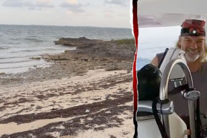 Boatyard employee found 'exhausted' missing American's husband when he washed ashore after night adrift