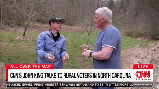 North Carolina farmer points to dirt under his fingernails as reason why Democrats can't connect with rural US