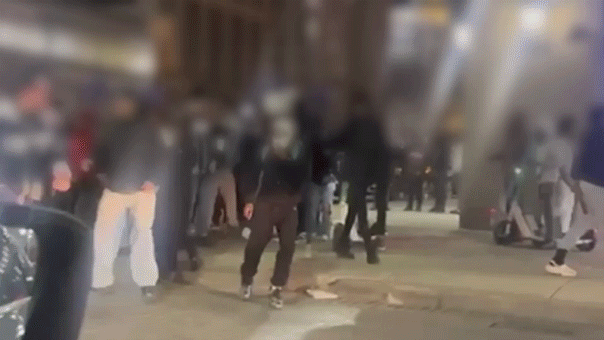 Teen takeover spirals into chaos â gunfire reported as police rush in day after leaders call for calm