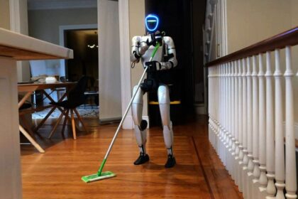 Humanoid robot cleans first US apartment