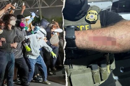 Man charged with assaulting federal officers after allegedly biting ICE agents at Newark anti-ICE protest
