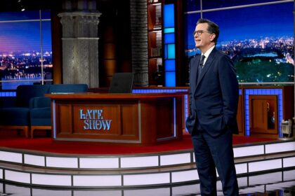 Stephen Colbert takes final bow as 'Late Show' host in star-studded, nonpolitical finale