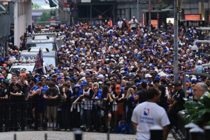 Knicks fans trash can grab ends with fines, firing and walk of shame return trip for JPMorgan Chase exec