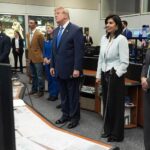Trump calls ISS crew from Houston to praise space pioneers and offer 'Oval Office time'