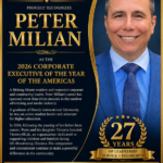 U.S. MINORITY CHAMBER OF COMMERCE CONFIRMS PETER MILIAN AS RECIPIENT OF THE 2026 CORPORATE EXECUTIVE OF THE AMERICAS AWARD