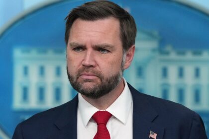 Vulnerable GOP senator breaks with Trump on 2 key issues as Vance makes stop without her